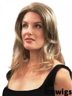 Natural Blonde Wavy Remy Human Hair Clip In Hairpieces