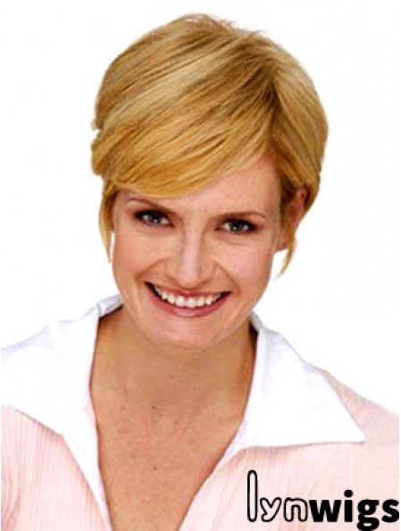 Discount Blonde Hair Toppers For Short Hair Synthetic Clip In Hairpieces