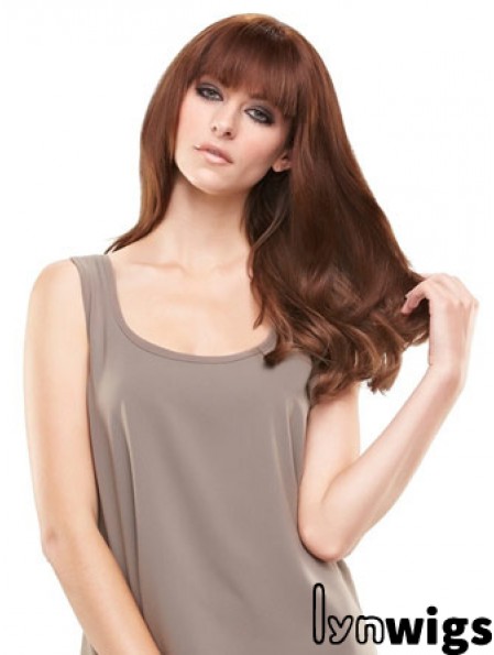 Modern Auburn Straight Remy Human Hair Clip In Hairpieces