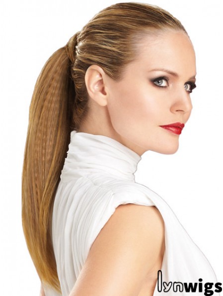 Modern Straight Brown Ponytails