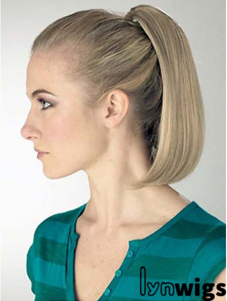 Exquisite Straight Blonde Ponytails