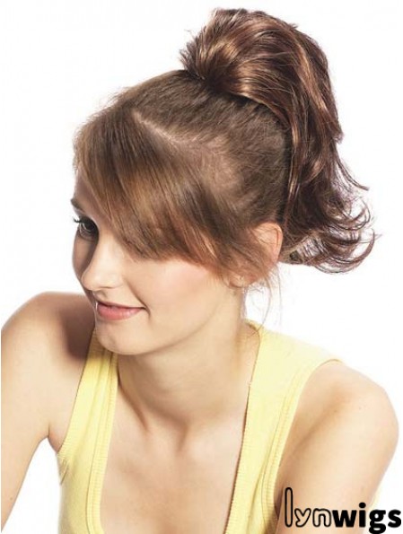 Amazing Wavy Brown Ponytails